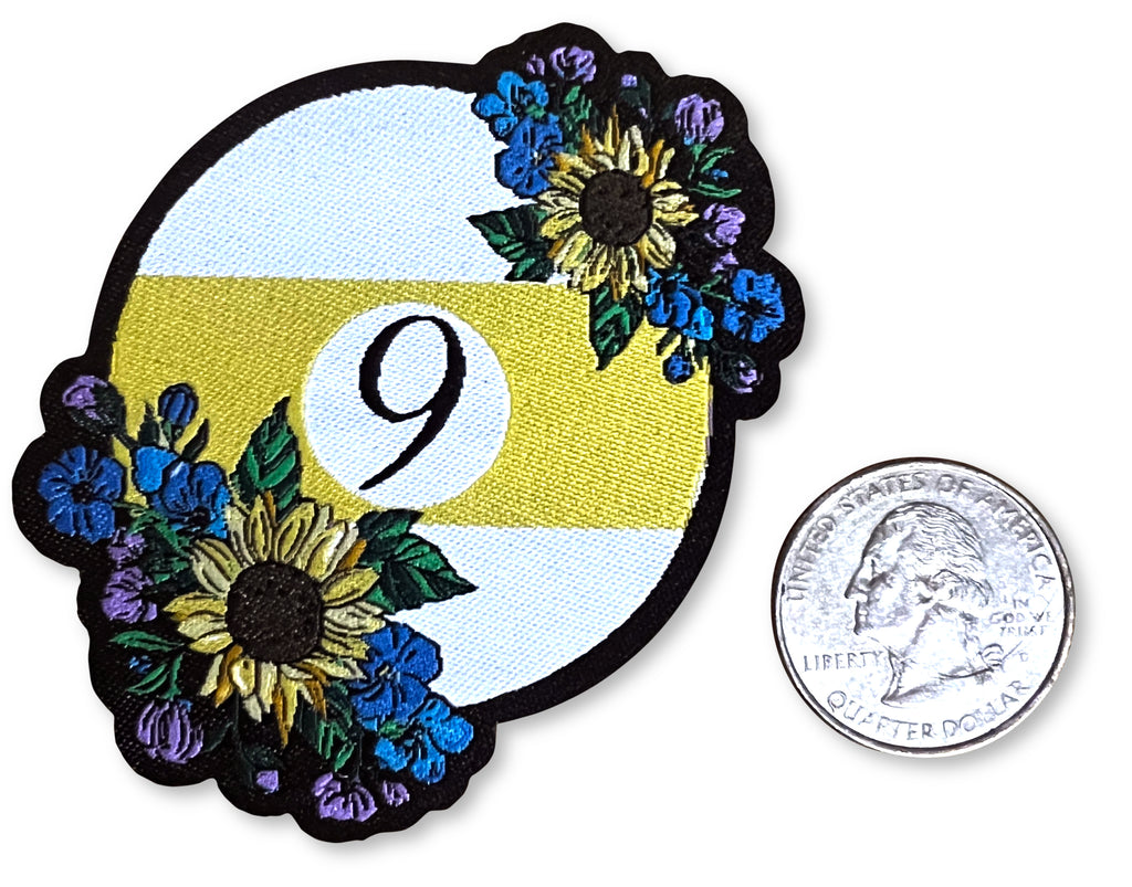 Floral 9 Ball Patch