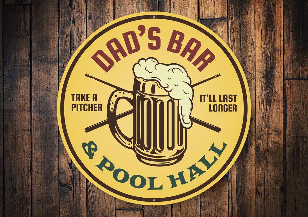 Bar Pool Hall Signs