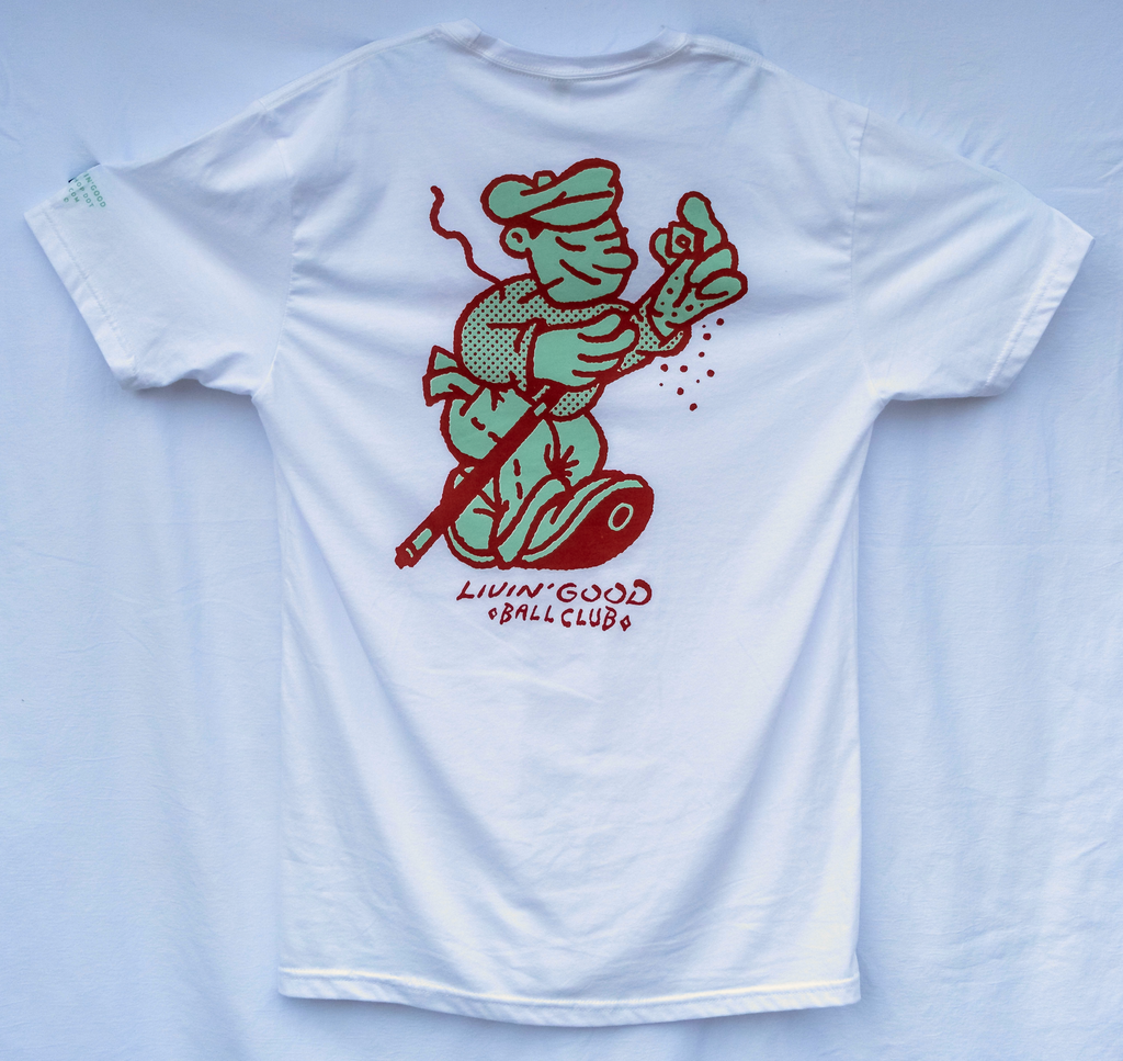 Livin' Good Ball Club pool player t-shirt