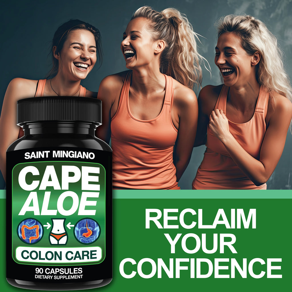 Cape Aloe Colon Cleanse, Detox & Flush - 90 Capsules. Gentle Constipation Relief