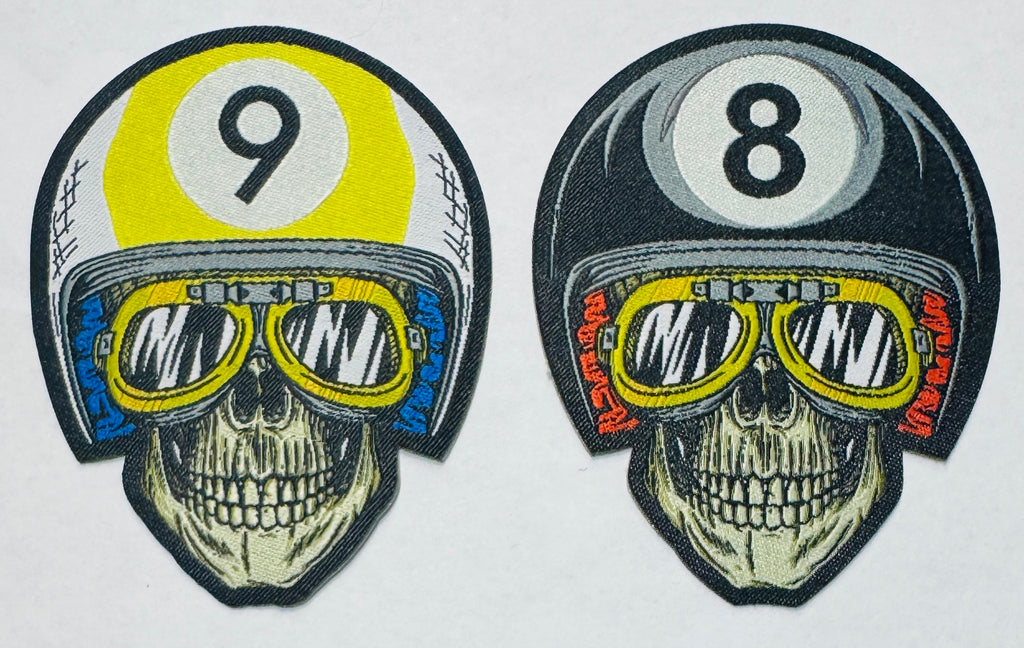 Biker Skull 8 and 9 - Patch
