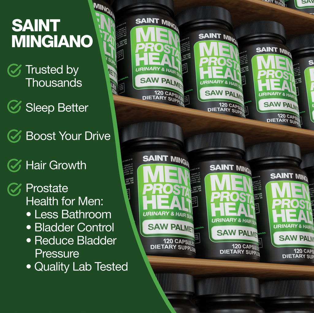 Men's Prostate Health - 120 Capsules of Advanced Prostate Supplements for Men with Saw Palmetto