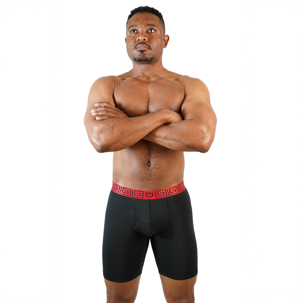 SHEATH V Men's 8" Sports Performance Boxer Brief 3 Pack